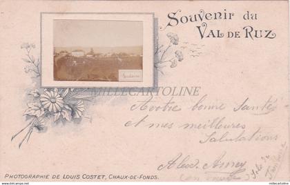 SWITZERLAND - Souvenir du Val de Ruz - Louis Costet - Fontaines 1899