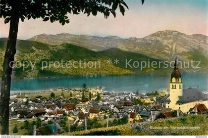 13191376 Buochs Vierwaldstaettersee Pension Hirschen Panorama Kirche Buochs Vier