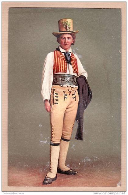 Nidwald UNTERWALDNER JAHRHUNDERT costume folklore SUISSE 1910s¤ litho color KILCHBERG 221 SWITZERLAND ZWITSERLAND ¤8822A