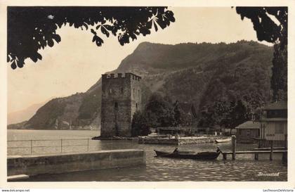 SUISSE - Nidwald - Stansstad - Quai - Chalet de Montagnes -  Carte Postale Ancienne