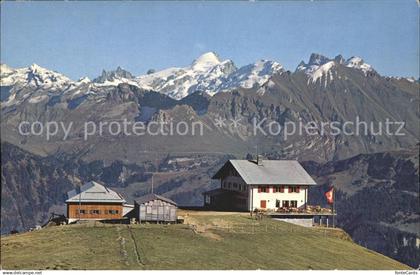 11750063 Lungern Luftseilbahn Lungern Schoenbueel mit Berghaus Lungern