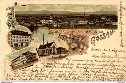 Gruss aus Gossau - Litho