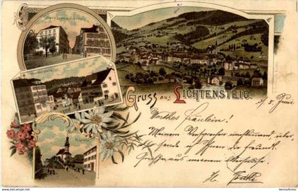 Gruss aus Lichtensteig - Litho