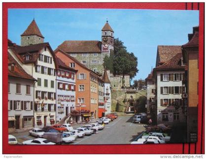 Rapperswil-Jona (SG) - Hauptplatz / Hotel Freihof, Opel, Fort, VW, Peugeot, ...