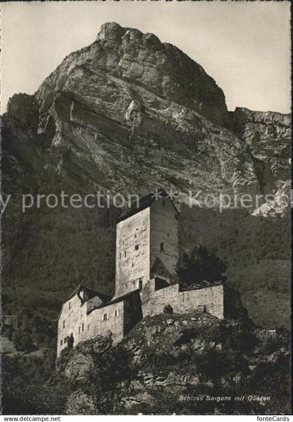 11666232 Sargans Schloss Sargans mit Gonzen Sargans