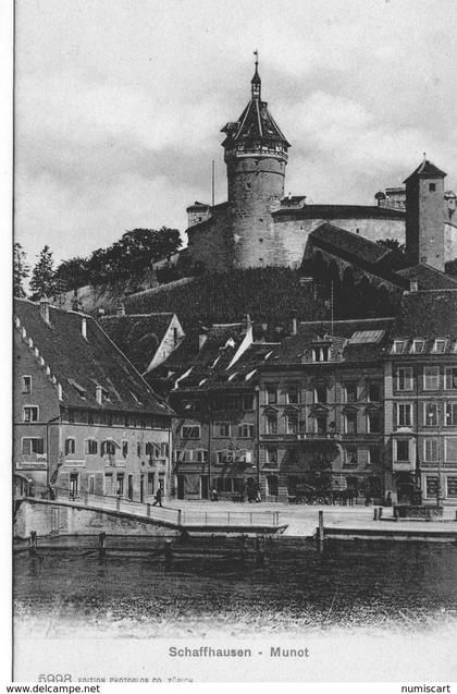 Suisse SH Schaffhouse Schaffhausen le Munot le Rhin belle vue de la Ville