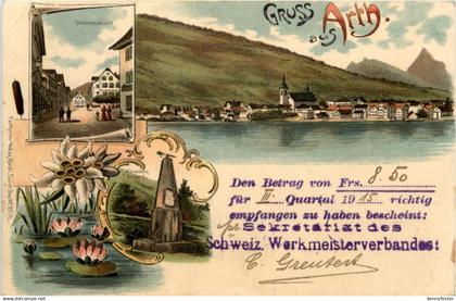 Gruss aus Arth - Litho