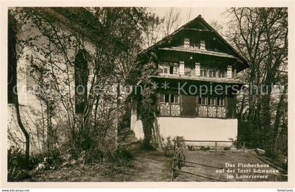 13708685 Lauerz Fischerhaus auf der Insel Schwanau im Lauerzersee