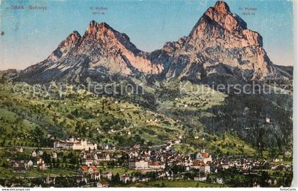 13841810 Schwyz SZ mit den Mythen