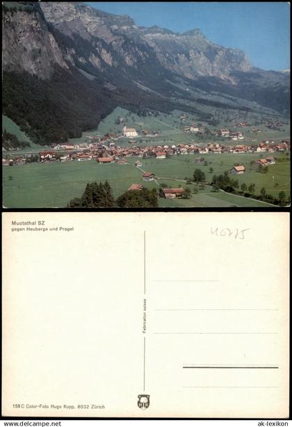 Ansichtskarte Muotathal Muotathal Panorama-Gesamtansicht 1970