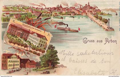 TOP - SUISSE - TG - THURGOVIE - Gruss aus ARBON - carte précurseur 1901 - (Sui-170)