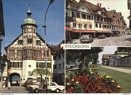 12593114 Steckborn TG Rathaus Parkanlage Stadtansicht Steckborn