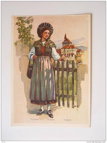 Costumes Suisses  Thurgovie Thurgau Turgovia    - cca 1940´s  VF   D33384