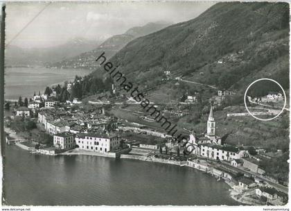 Bissone - Gesamtansicht - Casa Hager - Foto-Ansichtskarte - Verlag Photoglob-Wehrli AG Zürich