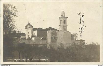 pays div- ref R479-  suisse -  lago di lugano - chiesa di sorengo   - carte bon etat  -