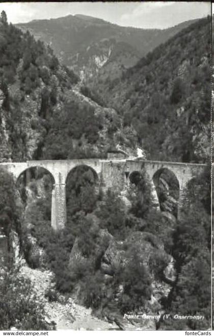 10570859 Onsernone Ponte Oseuro  ungelaufen ca. 1955