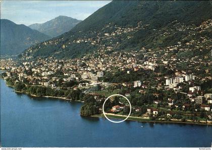 11451762 Minusio TI Albergo Navegna Lago Maggiore veduta aerea Minusio TI