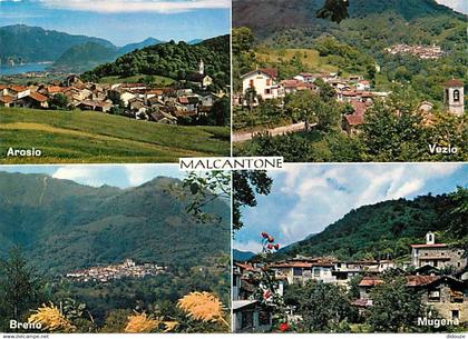 Suisse - TI Tessin - Malcantone - Multivues - Aroslo-Vezlo-Breno-Mugena - CPM - Carte Neuve - Voir Scans Recto-Verso