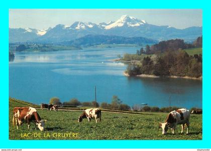 a948 / 497 Suisse Lac de la Gruyere avec les Préalpes ( Vache )