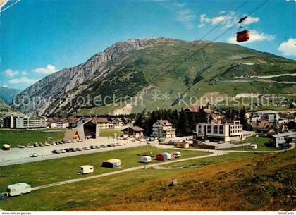 12800993 Andermatt mit Luftseilbahn Andermatt Gemsstock Andermatt