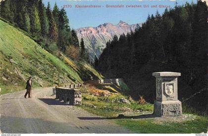 Klausenstrasse UR Grenzstein zwischen Uri und Glarus