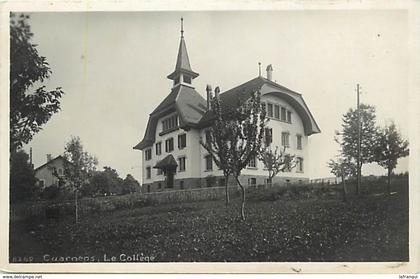 pays div-ref R575 - suisse - cuarnens - le college  - carte bon etat -