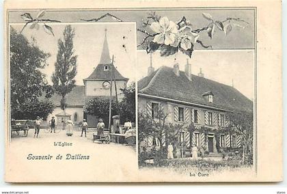 Suisse - Souvenir de DAILLENS - L'Eglise - La Cure