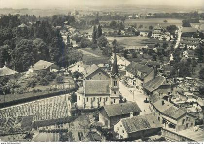 Postcard Switzerland Echichens aerial cityscape