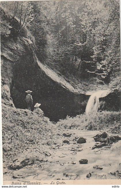 *** VD  ***  BAINS D'HENNIEZ   la grotte - timbrée TB