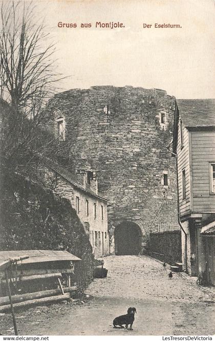 SUISSE - Gruss aus Montjoie - Der Eselsturm - Tunnel - Rue - Carte postale ancienne