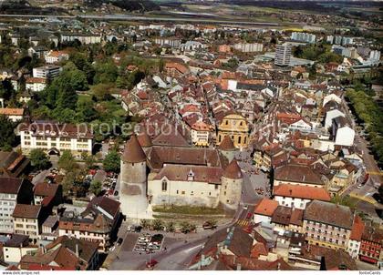 13294148 Yverdon-les-Bains Fliegeraufnahme Yverdon-les-Bains