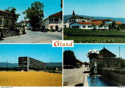 13957090 Gland  VD Ortspartien Brunnen