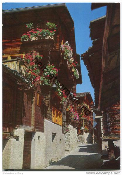 Grimentz - rue de village - Ansichtskarte Großformat