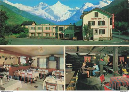 CPSM Raron-Hotel Restaurant Bergheim-RARE-Carte publicitaire     L3367