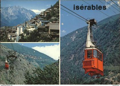 11380897 Iserables Ortsansicht und Seilbahn