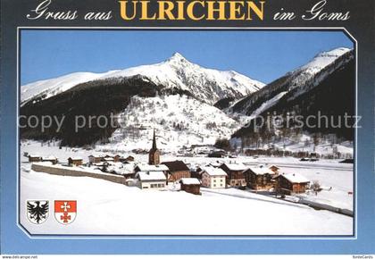 12002554 Ulrichen Ulrichen mit Blasenhorn Ulrichen