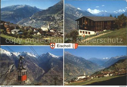 12023682 Eischoll Balmhorn Bietschhorn Metjen Rhonetal Seilbahn