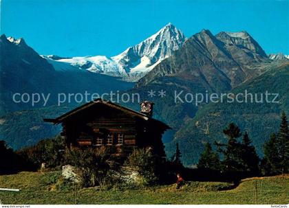 13303553 Ausserberg Voralpe Hellelen Blick zum Bietschhorn Walliser Alpen Ausser