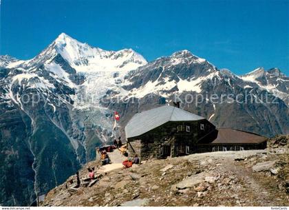 13338787 Randa Domhuette mit Weisshorn