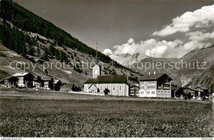 13831214 Ulrichen mit Kirche und Galenstock Ulrichen