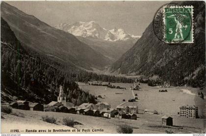 Randa avec le Breithorn