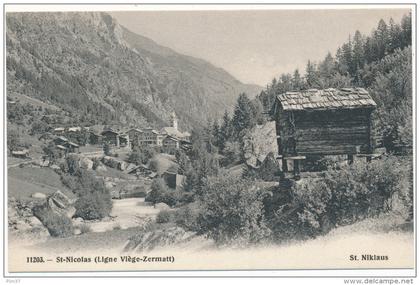 St  NICOLAS - St  NIKLAUS  - Ligne Viège-Zermatt