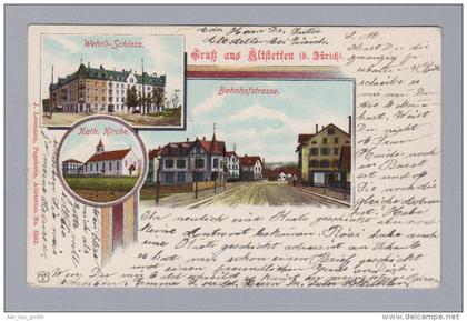 AK ZH ALTSTETTEN 1901-03-07 Altstetten Litho PVKZ #5562