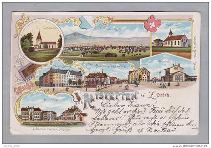 AK ZHs Zürich Altstetten b.Zürich 1902-07-05 Litho H.G.&Co. #795