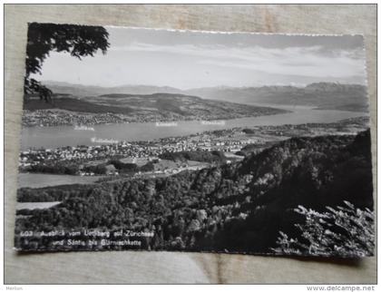 CH - Ausblick  vom Uetliberg auf Zürichsee -Küsnacht - Erlenbach - Wollishofen -Zollikon  D124878