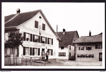 um 1920 ungelaufene AK: Restaurant Schützengasse in Fehraltorf