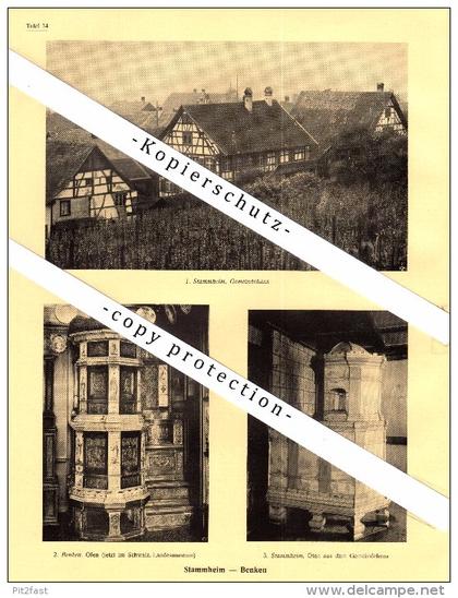 Photographien / Ansichten , 1927 , Stammheim , Benken , Weiningen , Grüningen , Prospekt , Architektur , Fotos !!!