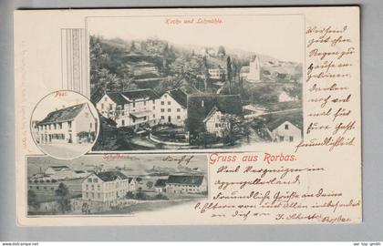 CH ZH Rorbas 1901-07-27 Foto 3-Bildkarte Künzli # 13017