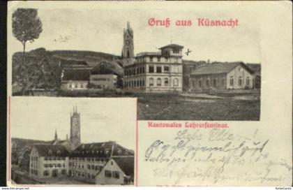 10581981 Kuesnacht Kuesnacht Lehrerseminar Praegedruck ungelaufen ca. 1900