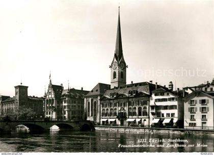 13046641 Zuerich ZH Stadthaus Frauenmuensterkirche und Zunfthaus zur Meise